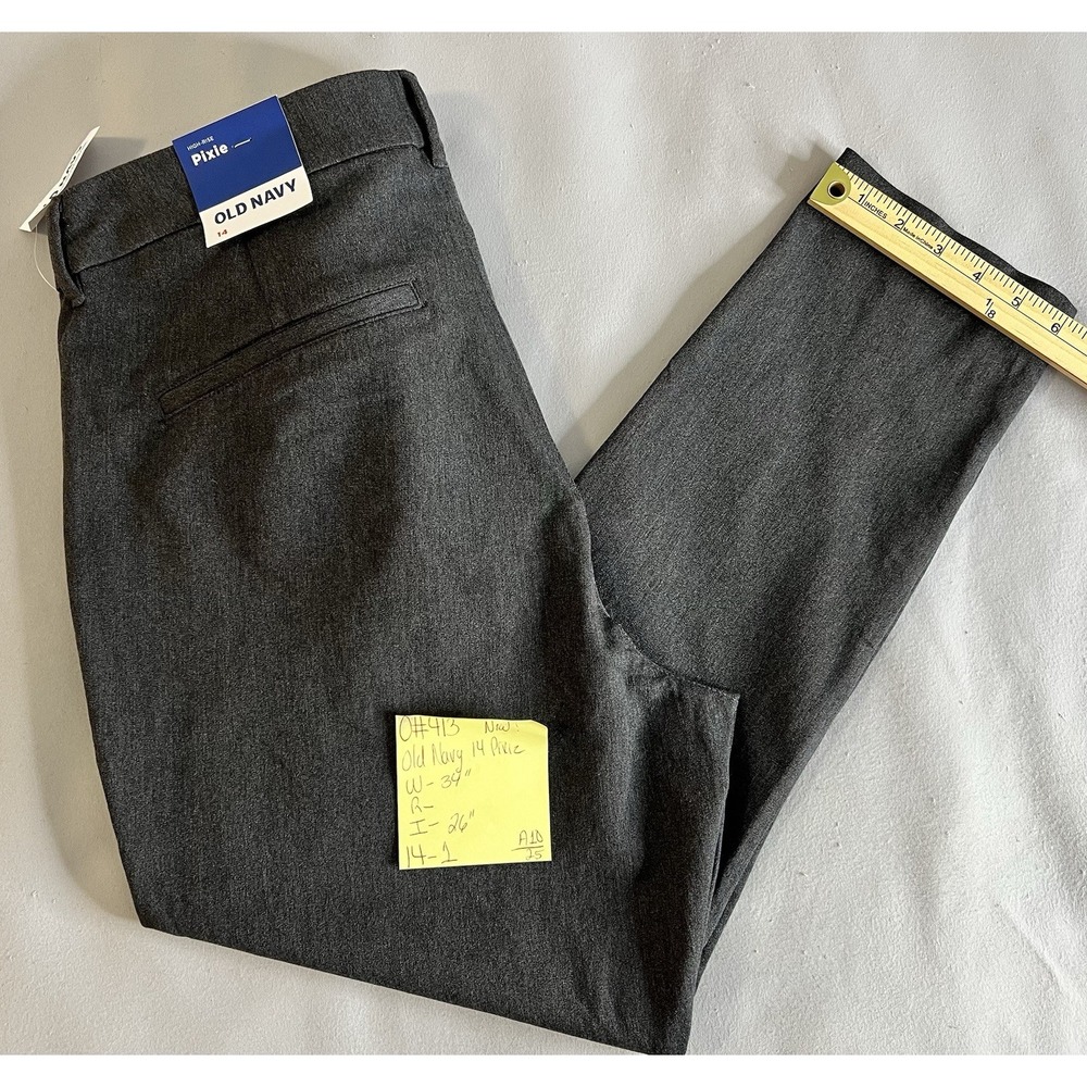 Old Navy High Rise Pixie Pants Women's Size 14 NWT Women's - Picture 9 of 9